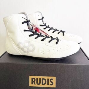 RUDIS Wrestling Shoes International White Size 8 Men’s / 9.5 Women’s – NIB